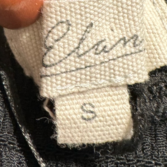 Elan Courtney Gauze Pant Swim Coverup Resortwear Size Small Black Crochet detail - Picture 9 of 9